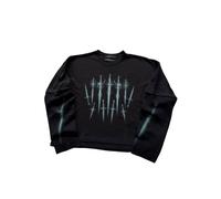 Formy Studio Onze epees T-shirt manches longues coupe boxy a manches longues avec graphiques et clous - Noir BLACK L