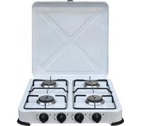 Fornello À Gaz GPL 4 Brûleurs En Acier Émaillé Avec Pieds De Support 49x50x11 Cm