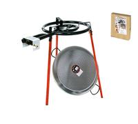 Fornellone Vaello Avec Trépied Et Poêle À Paella Diamètre 46 Cm