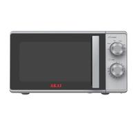 FORNO A MICROONDE CON GRILL AKMW204SL - 20 LITRI 700 WATT - SILVER