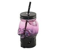 FORNOR 26016 Pot avec couvercle tête de mort 500 ml 9,5 x 8,5 x 15 cm