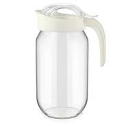 FORNOR 79429 Pot en verre avec couvercle Fiore 1 litre 13 x 1