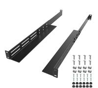 FOROIRON Rails de montage en rack universels 1U à 4 montants - 40,6 à 76,2 cm - Profondeur réglable - Compatible avec APC, HP, IBM, DELL, Compag Cabinet et rack