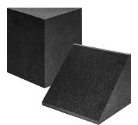 Foroomaco Delta Lot de 2 Pièges à basses pour angles muraux, 42 x 40,1 x 30,5 cm, en mousse acoustique pour absorption acoustique, pièges grande taille pour studio à domicile, studio