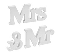 FOROREH Lettres Mr & Mrs décoration de table mariage pour pancarte elle et lui pour mariage lettre decorative pour décoration de mariage, décoration d'intérieur, d'anniversaire de mariage