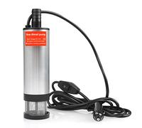 FOROREH pompe submersible 51mm pompe diesel DC 12V pompe à huile pompe à eau avec filtre maille allume-cigare transfert carburant fuel pour voiture, voiture, caravane, bateau marin