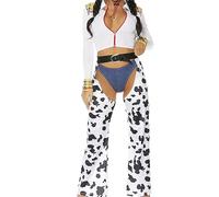 Forplay Costume de cowgirl sexy Keep It Light pour femme, multicolore, Medium/Large