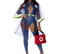 Forplay Costume sexy Emt pour femme Whats the 911, bleu marine, X-Small/Small