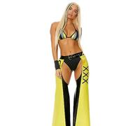 Forplay Filthy Costume de Superstar sexy pour femme, jaune, XS/S