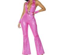 Forplay Women's Foxy Lady Disco Costume, Magenta, S/M