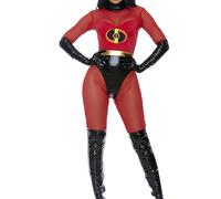 Forplay Women's Super Suit Sexy Superhero Costume Adult Costume, Red, L/XL