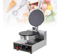 forplubossmmp Gaufrier Professionnel Antiadhésif, Appareil À Cornets Électrique avec Double Plaque Chauffante Et Contrôle De La Température pour Cornets De Glace Single-headeggrollcrepemachine