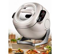 forplubossmmp Machine De Cuisine Automatique, Cuiseur À Riz 6l avec Tambour Rotatif À 360°, Réglage De Chaleur À 3 Niveaux Et Ajustement du Corps De Cuisson, Écran Tactile Intelligent
