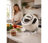 forplubossmmp Robot Cuiseur Automatique, Machine Multifonction avec Fonction Sauté Rotation 360°, Capacité 6l, Chauffage Ih 2000w Et Contrôle Tactile Intelligent, Cuiseur Électrique pour Riz