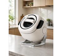 forplubossmmp Robot Cuisine Intelligent, Machine À Sauté Automatique avec Cuve Rotative 360°, Chauffage Ih 2000w, Capacité 6l, Contrôle Tactile, Cuiseur Multifonction pour Riz, Soupes Et Ragoûts
