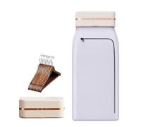 forplubossmmp Sèche-Linge Portable avec 10 Cintres, Machine À Repasser À Vapeur Automatique Pliable avec Minuterie De 4 Heures, Armoire De Séchage Électrique pour Voyage, Appartement, Armoire