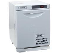 ForPro Chauffe-serviettes chaud et confortable, armoire compacte d'une capacité de 5 L, étagère en acier inoxydable, blanc