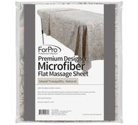 ForPro Drap plat en microfibre de qualité supérieure, ultra léger, résistant aux taches et aux plis, pour tables de massage, 160 x 254 cm (l x L), naturel