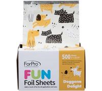 ForPro FUN Doggone Delight Lot de 500 feuilles d'aluminium pop-up pour application de couleur et services de surlignage, qualité alimentaire, 12,7 x 27,3 cm (l x L)