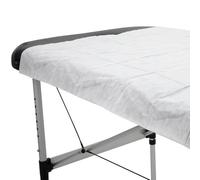 ForPro Lot de 100 feuilles jetables pour table de massage en tissu non tissé, 100 % respirant, doux, hygiénique, 78,7 x 180,3 cm, blanc