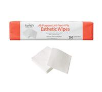 ForPro Lot de 200 lingettes hygiéniques multi-usages non pelucheuses à 4 plis, pour salon et spa, douces, résistantes et durables, sans latex, fibres de qualité médicale, 5,1 x 5,1 cm