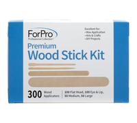 ForPro Lot de 300 bâtonnets en bois de qualité supérieure, non stériles, applicateurs d'épilation à la cire assortis pour le visage et le corps, 300 pièces