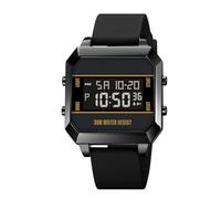Forrader Montre numérique de Sport pour Homme étanche avec Alarme/Compte à rebours/Double heure/chronomètre/12/24 h avec rétroéclairage LED