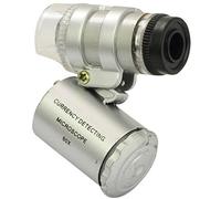 ForraderÃ'® 60X Mini Pocket Microscope Loupe with UV Currency Detector & 2-LED White Lights by Forrader