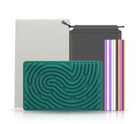 Forreen Sensory Activity Board, Planche d'Activité Sensorielle en Silicone Double Face Jouets Sensoriels Planche de Motricité avec 20 Cordes pour Calmer,Anxiété,Tdah Et Autisme