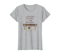 Forrest Gump and That's All I Have to Say About That Quote T-Shirt, Femme, Gris Chiné, M