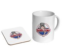 Forrest Gump Bubba Gump Crevettes Mug à café en céramique + dessous-de-verre Coffret cadeau
