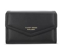 FORRICA Femmes Portefeuille Court Porte Monnaie Elégant Pochette Dames Fermeture Éclair Poche à Monnaie Porte Cartes PU Cuir Portefeuilles avec Boîte Cadeau Noir