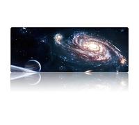 FORRICA Grand Tapis de Souris 900x400MM XXL Jeu Mousepad Tapis de Table l'espace Extra atmosphérique Mouse Pad Élargi Antidérapant Imperméable Tapis Clavier pour Ordinateur Bureau Domicile Espace C