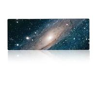 FORRICA Grand Tapis de Souris 900x400MM XXL Jeu Mousepad Tapis de Table l'espace Extra atmosphérique Mouse Pad Élargi Antidérapant Imperméable Tapis Clavier pour Ordinateur Bureau Domicile Espace A