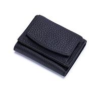 FORRICA Portefeuille Femme Petit Blocage RFID Porte Monnaie Cuir Vachette Léger Compact Porte Cartes Portefeuilles Filles Poche à Monnaie Noir