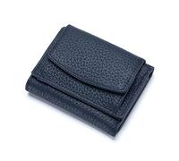FORRICA Portefeuille Femme Petit Blocage RFID Porte Monnaie Cuir Vachette Léger Compact Porte Cartes Portefeuilles Filles Poche à Monnaie Bleu A