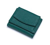 FORRICA Portefeuille Femme Petit Blocage RFID Porte Monnaie Cuir Vachette Léger Compact Porte Cartes Portefeuilles Filles Poche à Monnaie Vert B