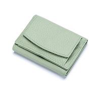 FORRICA Portefeuille Femme Petit Blocage RFID Porte Monnaie Cuir Vachette Léger Compact Porte Cartes Portefeuilles Filles Poche à Monnaie Vert A