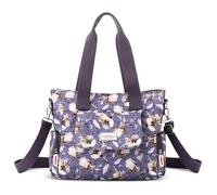FORRICA Sac à Main Femmes Sacs à Bandoulière Grande Sac D'épaule Impression de Mode Imperméable Dames Sac Cabas avec Multi Poches Fleur J
