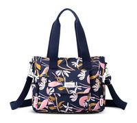FORRICA Sac à Main Femmes Sacs à Bandoulière Grande Sac D'épaule Impression de Mode Imperméable Dames Sac Cabas avec Multi Poches Fleur I