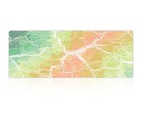 FORRICA Tapis de Souris Grande 900x400x3 MM Gaming Mouse Pad XXL Souris Clavier Pad Tapis Imperméable Antidérapant pour PC Ordinateur Jeux Famille Dortoir Bureau Arc en Ciel