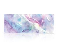 FORRICA Tapis de Souris Grande 900x400x3 MM Gaming Mouse Pad XXL Souris Clavier Pad Tapis Imperméable Antidérapant pour PC Ordinateur Jeux Famille Dortoir Bureau Mauve