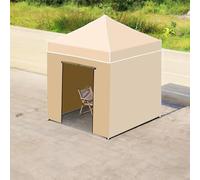 FORRTY Tente Pliante Hexagonale Robuste avec Parois Cadre Acier 45mm Tente Instantanée Étanche Anti-UV Abri De Jardin Pliable 2m/3m/4.5m Gazebo Extérieur Serre Plantes Événement(Opaque,2X2m)