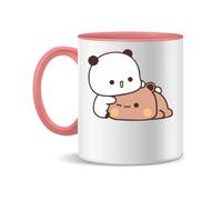 Forsca Bear And Panda Bubu Dudu Tasse à Thé et Café en Céramique, 330ml, Blanc Magique, Rose, Noir 330ml