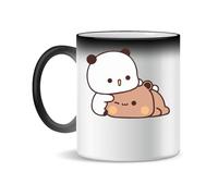 Forsca Bear And Panda Bubu Dudu Tasse à Thé et Café en Céramique, 330ml, Blanc Magique, Rose, Noir 330ml