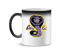 Forsca Cobra Kai Design Classic Snake Tasse à Thé et Café en Céramique, 300ml, Blanc Magique, Rose, Noir 330ml