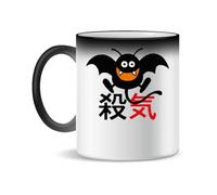 Forsca Dragon Quest Dracky Bloodlust Kanji Tasse à Thé et Café en Céramique, 330ml, Blanc Magique, Rose, Noir 330ml