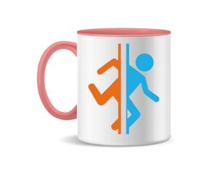 Forsca Poral Aperture Science Laboratories Tasse à Thé et Café en Céramique, 330ml, Blanc Magique, Rose, Noir 330ml