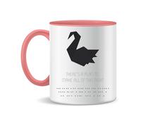 Forsca Prison Break Tasse à Thé et Café en Céramique, 330ml, Blanc Magique, Rose, Noir 330ml