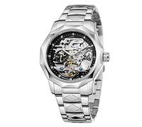 FORSINING Montre mécanique automatique squelette étanche chronographe Business Fashion analogique montre-bracelet, Mode squelette